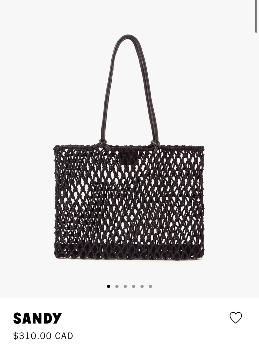 Clare V Sandy Black Woven Tote